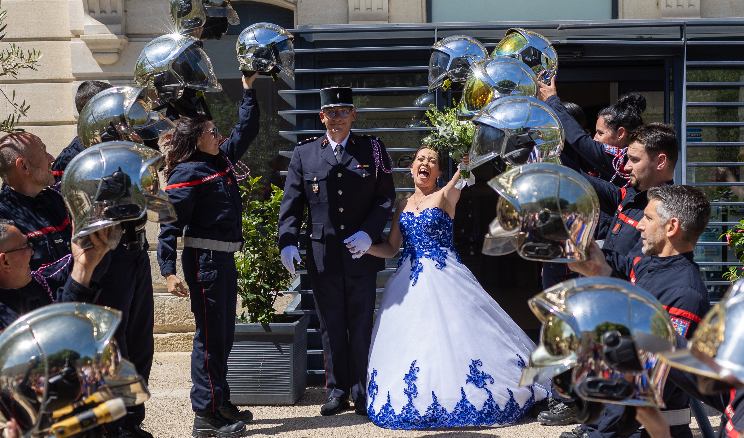 mariage sortie mairie